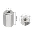 thumbnail image 2 of Unique Bargains M3 x 0.5-Pitch 10mm Length 304 Stainless Steel Metric Hex Coupling Nut, 10-Pack, 2 of 5
