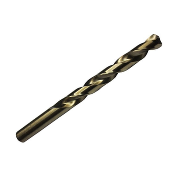 6 Pcs, "H" Cobalt Gold Heavy Duty Jobber Length Drill Bit, Drill America, D/Acoh, Flute Length: 2-7/8"; Overall Length: 4-1/8"