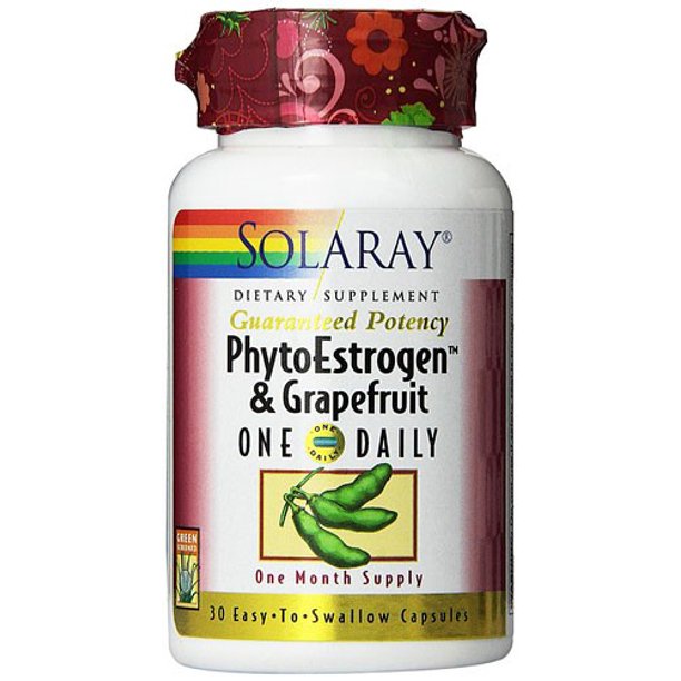 Solaray PhytoEstrogen with Grapefruit One Daily 30 Capsules Walmart