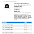 thumbnail image 2 of Center Drive Shaft Center Support Bearing - Compatible with 1965 - 1971 International M800 1966 1967 1968 1969 1970, 2 of 2