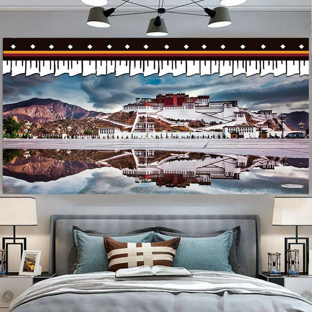 Tapiz estilo tibetano Potala Palace Thangka 150x130 cm