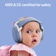 thumbnail image 4 of Protección auditiva para bebés Alpine Muffy 24 dB ajustable, denim, 4 of 9