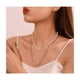 thumbnail image 4 of Collar De Cadena Y Perlas Hip Hop Moda Para Hombre Y Mujer Plata, 4 of 4