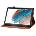 thumbnail image 3 of Dteck Case for Samsung Galaxy Tab A8 10.5" 2022 Case SM-X200/X205 PU Leather Cover Lightweight Flip Stand Shell with Elastic Band & Card Holder for Galaxy Tab A8 10.5 inch Tablet,Brown, 3 of 5