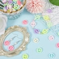 thumbnail image 3 of 250Pcs Opaque Acrylic Beads Peace Sign Mixed Color 16x3mm Hole: 2mm, 3 of 5