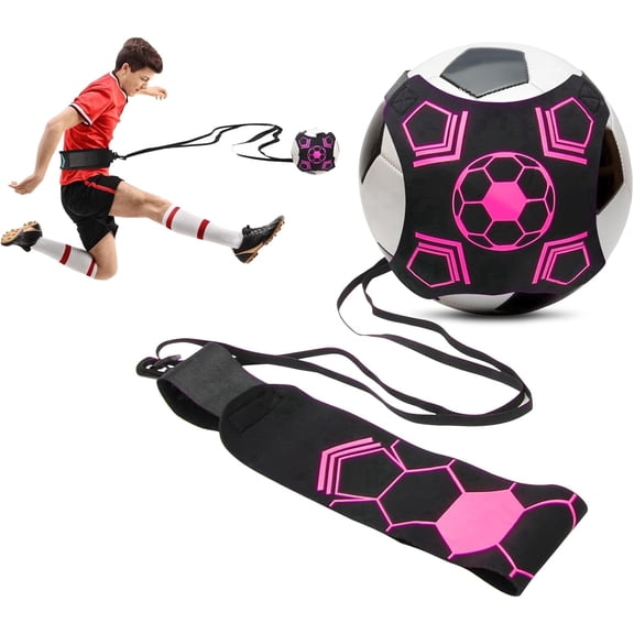 Plutput Adjustable Solo Soccer Kick Trainer Football Skills Training Waist Belt for Beginner Kids Teenagers Adult