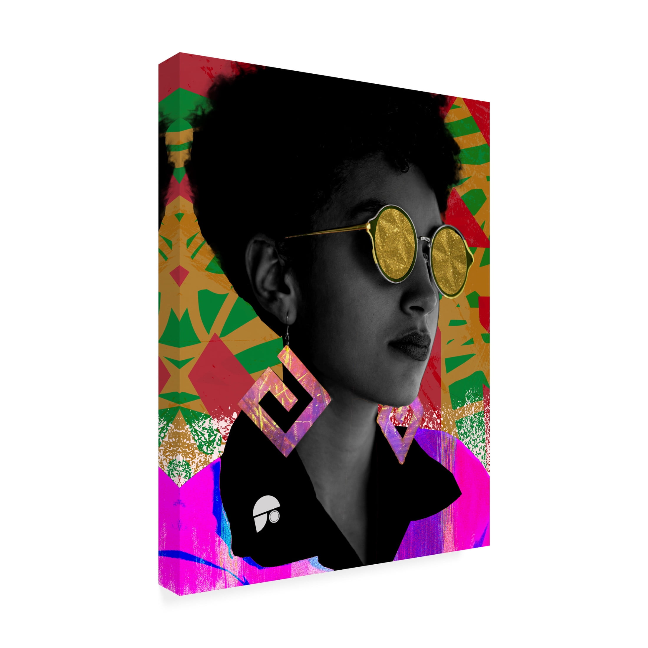 Canvas Wall Art - NUMA Art 'Neonomi Vertical' Wall Art for Living Room, Bedroom, or Office Décor by Trademark Fine Art - 18 x 24 Inches