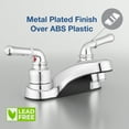 thumbnail image 4 of Pacific Bay Lynden Bathroom Sink Faucet Metal-Plated ABS Water Faucet, Polished Chrome, 4 of 10