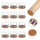 thumbnail image 1 of Uxcell 16-Pack Protectores de Piso para Patas de Silla, Copas de Silicona de 1.18-1.41 Pulgadas, Almohadillas de Muebles de Fieltro, Cubiertas de Patas de Silla [Blanco Transparente], 1 of 7