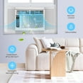 thumbnail image 3 of Window Air Conditioner 6000 Btu，Air Conditioner Window Unit Efficient Cools Up to 250 Square Feet，Window Ac Units with Remote, 3 Cooling & Fan Speeds, Window Install Kit，Window Unit Air Conditioner, 3 of 7