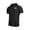 #01 Black 【Mix & Match: Choose Your Favorites】, variant on Men's Solid Color Short Sleeve Button Up Hooded Pullover, Casual Hoodie Top With Hood, Button Closure, Polyester Rayon Cotton Blend, Lightweight Breathable, Daily Wear | Zenithor,Black L
