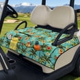 thumbnail image 3 of Psesaysky Golf Cart Seat Covers Tropical Palm Tree Flower Golf Cart Seat Blanket with 4 Pockets and Handle, Non-slip Universal Fit for EZGO, Yamaha, Club Car and Other 2-Seat Carts, 51"x 30.3", 3 of 8
