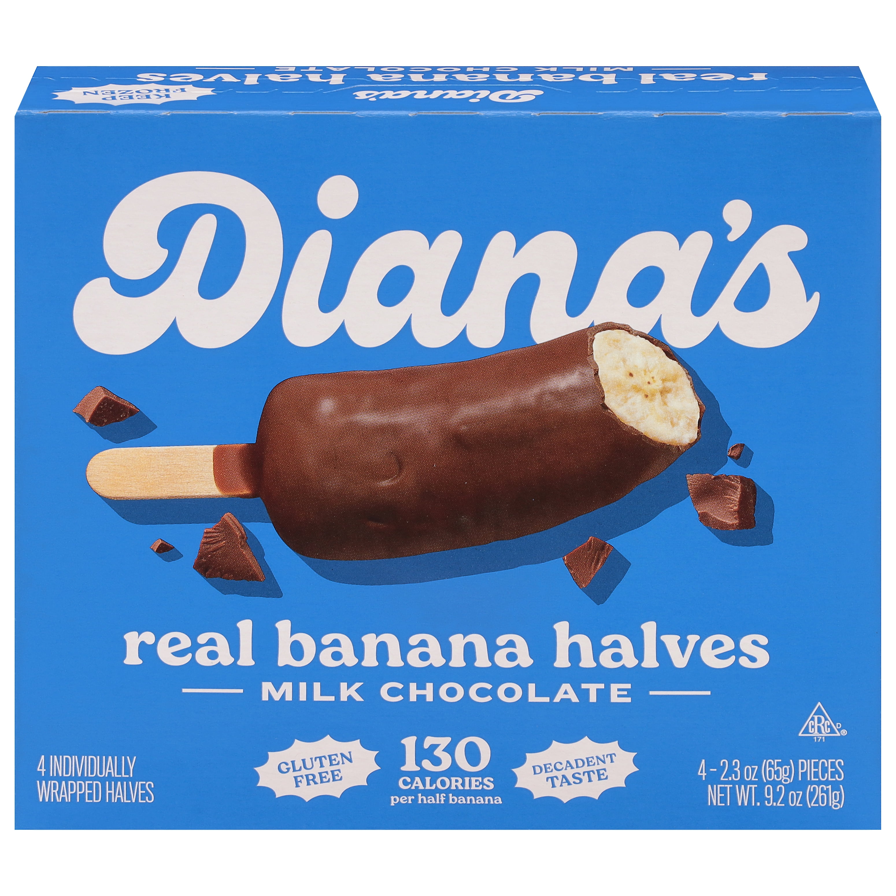Diana's Milk Chocolate Real Banana Halves