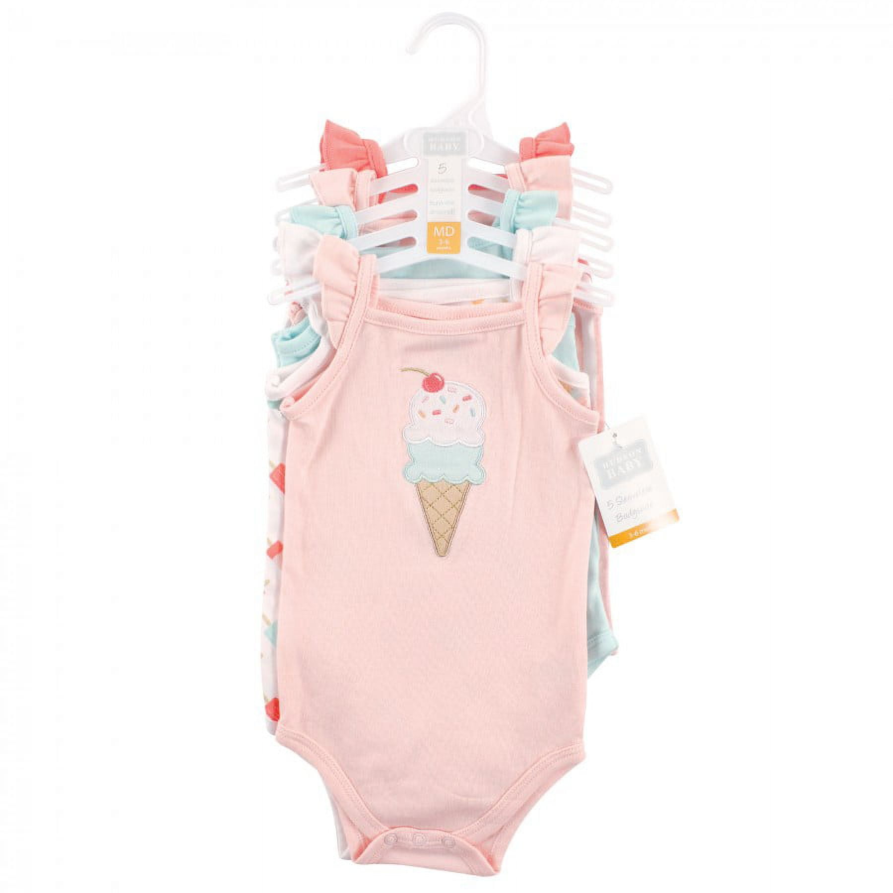 Hudson Baby Sleeveless Bodysuits, 5-Pack, Preemie-24 Months