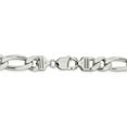 thumbnail image 4 of 925 Sterling Silver 10.75mm Figaro Chain 24 Inch, 4 of 7