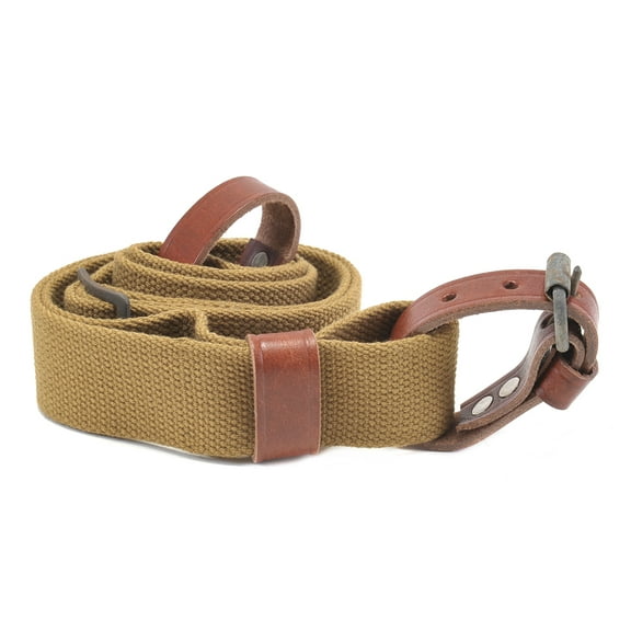WW2 RUSSIAN 91/30 MOSIN NAGANT RIFLE SLING DATED 1943 DARK KHAKI