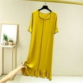 thumbnail image 2 of ZKCCNUK Women's Nightgowns & Sleepshirts Sling Casual Solid Colorl Bow Satin Nightdress L-2XL, 2 of 4