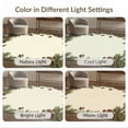 thumbnail image 7 of ODIKA 8'x10' Washable Area Rug Cabin Bear Paw Print Rustic Pinecone Lattice With Wildlife for King Size Bedroom Under Bed, Master Suite, Non-Shedding, Easy Care, 7 of 7