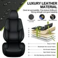 thumbnail image 2 of AOMSAZTO Car Seat Covers Front Seats,Premium Leather Driver Seat Protector,Luxury Automotive Interior Cushions Universal Fit for Most Cars,SUVs and Trucks(Black,Front Seats), 2 of 9