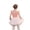 Pinkish-Orange And White Protruding Skirt, variant on LYMAYTER Kids Girls Criss-Cross Back Tutu Suit Short Sleeve Dance Set Practice Leotard with Skirt 3-11Y