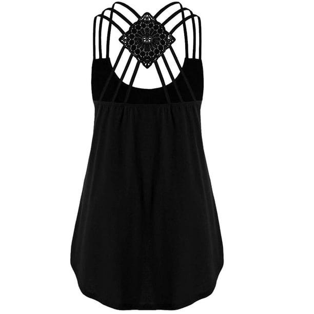 Camiseta de tirantes sin mangas con estampado de girasol para mujer Pompotops lopia989028