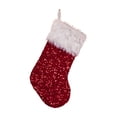 thumbnail image 2 of PryvnHome Christmas Stocking Sequin Stocking with Faux Fur Trim and Hanging Loop for Tree Decoration Candy Bag, 2 of 5
