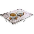 thumbnail image 2 of Absorbent Dog Bowl Mat, 12"x20" Modern Abstract Dog Food Mat, Cat Food Mat for Protect Floors, Waterproof Cute Pet Food Mat with Non-Slip Rubber, Pet Feeding Mat, 2 of 6
