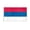 3x5 ft Nylon Flag, variant on AGAS Serbia Car Flag 12x16 inch Polyester Fabric Double Stitched 17 Inch White Plastic Flexible Pole