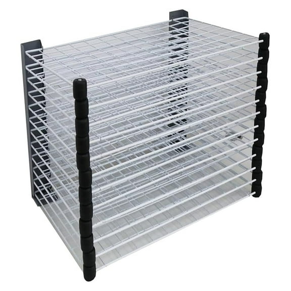 12-Shelf Art Drying Rack - Painting, Screen Printing, & Crafts - Tabletop Fixed Rack - 24 x 16.14 x 16.7 Inch