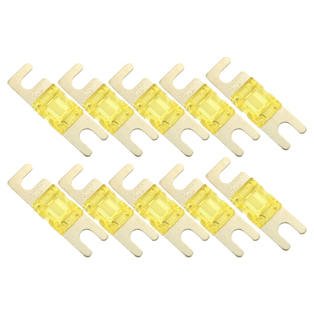 Unique Bargains 10pcs 120A AFS Mini ANL Fuse Replaces Electrical Protection for Auto Car Truck Motorcycle Boat Audio CDs
