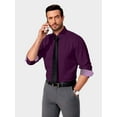 thumbnail image 6 of HAOMEILI Men's Pattern Dress Shirt Long Sleeve Casual Button Down Formal Shirts, 6 of 8