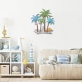 thumbnail image 4 of Arte de Pared de Metal con Motivo de Playa Tropical OYEFLY Decoración para Exterior, 4 of 8