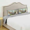 thumbnail image 5 of Dailycode Satin Pillow Case Standard Silk Pillow Cover for Hair and Skin Envelope Closure Bunny Sleep in Hammocks 20"x26", 5 of 9