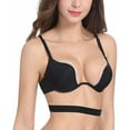thumbnail image 4 of Sexy Deep U Plunge Bra LowCut Convertible Halter Multipoint Push Up Bra 32-38B, 4 of 8