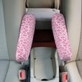 thumbnail image 4 of Yuyamidu Leopard Print Car Front Seat Armrest Cover Pink Automobile Armrest Protector Reusable Armrest Cover for SUV Truck Van Stylish Auto Interior Accessories, 4 of 7