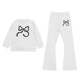thumbnail image 3 of Shadoumai Tween Girl Clothes 2 Piece Outfit Summer Long Sleeve Top + Jogger Pants Spring Fall Clothing Set Size 7-14 Years, 3 of 5