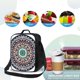 thumbnail image 4 of Disketp Colorful With Blue Oriental Bolsa Térmica Estampada para Almuerzo, Lonchera para Hombres y Mujeres Adultos, 4 of 7
