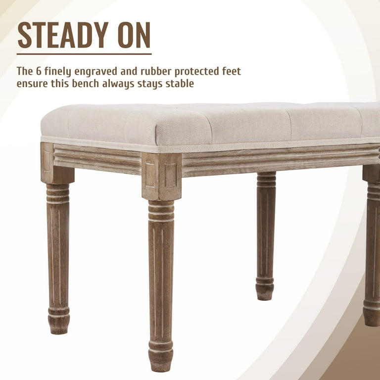 Extra long online upholstered dining bench