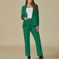 thumbnail image 3 of Gytharion Womens 2 Piece Business Casual Suit Sets Long Sleeve One Button Lapel Blazer Jackets and Dressy Pants Sets Fashion Slim Work Office Outfits with Pockets, 3 of 7