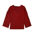thumbnail image 2 of Alfani Womens Crochet-Lace Knit Blouse, Red, Medium, 2 of 2
