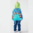thumbnail image 3 of Mochila con forma de dinosaurio azul Smiggle australiana auténtica, nueva, mediana, con forma de sombrero, mochila para niños, maleta, vaso para jugo, vaso con pajita, 3 of 5