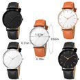thumbnail image 2 of Langgg Geneva Fashion  for Ultra-thin Leather Strip Analog Quartz Watch Business Men Watch, 2 of 3