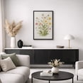 thumbnail image 5 of Framed Canvas Print Wildflower Wall Art Botanical Decorative for Living Room Bedroom - 24"x36" BLACK, 5 of 8
