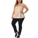 thumbnail image 2 of Camisetas sin mangas de satén de seda para mujer de tallas grandes Agnes Orinda, blusas casuales de cuello en V, camisetas básicas de verano 1X Champagne, 2 of 6