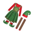 thumbnail image 4 of Conjunto de ropa de vestir para disfraz de Navidad Salvador para niñas 130, 4 of 10