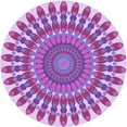 thumbnail image 1 of Ahgly Company Indoor Round Patterned Crimson Purple Area Rugs, 6' Round, 1 of 6