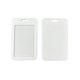 thumbnail image 1 of QPENWEI Paquete de 10 porta credencial de identificación deslizante de color blanco - Estuche protector de plástico rígido vertical para tarjetas de identificación de oficina, escuela, tarjetas de cré, 1 of 5
