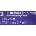 thumbnail image 5 of Seal-a-Meal 11" x 9' Vacuum Seal Rolls for Seal-a-Meal and FoodSaver Vacuum Sealers, 2 Pack, Clear, 5 of 5