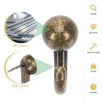 30 PCS Push Pins Picture Hanger Hooks Decorative Nails, Double