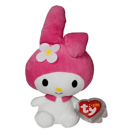 Ty Beanie Baby - MY MELODY from Hello Kitty Sanrio (6" Plush) (BONUS ONE FUN CHOPS)
